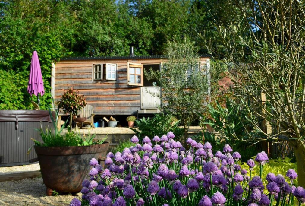 Luxury, Rural Shepherds Hut With Hot Tub Nr Bath Bristol Ngoại thất bức ảnh
